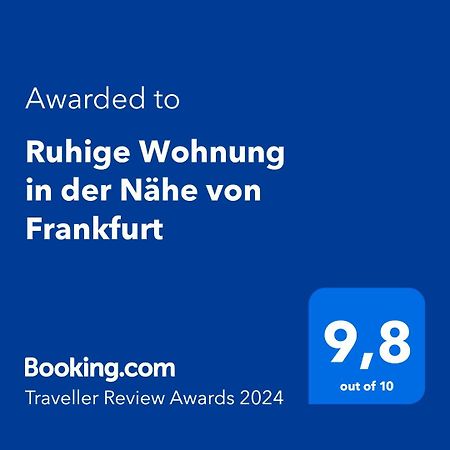 Ruhige Wohnung In Der Naehe Von Frankfurt Kelkheim Εξωτερικό φωτογραφία